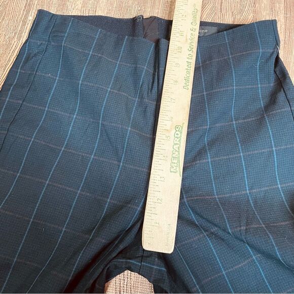 RAG & BONE The Simone High Rise Ankle Pant in
Navy Blue Check 6 - Picture 8 of 9